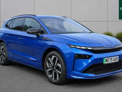 Used Skoda Enyaq iV SportLine 210 kW (286 HP) 2025 Race blue metallic SUV
