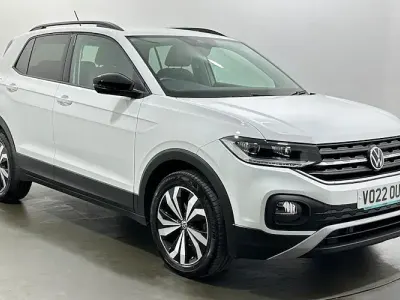 Used VW T-Cross Black Edition 110 HP (80 kW) 2022 White SUV