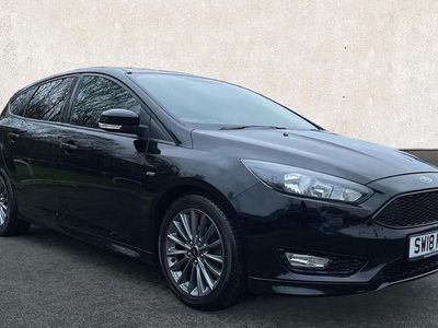 Black Used 2017 Ford Focus ST-Line Hatchback | £8,990 (Fair price)