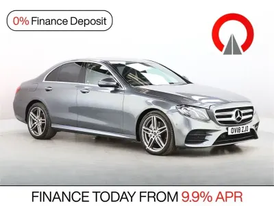 Used Mercedes E220 AMG line 194 HP (142 kW) 2018 Grey Sedan