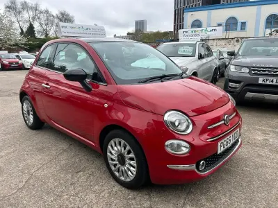 Second-hand Fiat 500 Lounge 69 CP (50 kW) 2017 Roșu Hatchback