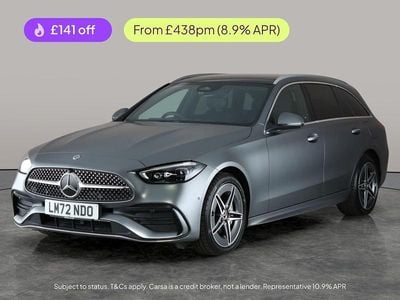 Grey Used 2022 Mercedes C300e AMG Line Premium Plus Estate | £27,624 (Good price)