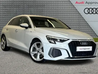Used Audi A3 S-Line 147 HP (108 kW) 2021 White Sedan