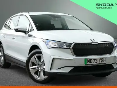 Used Skoda Enyaq iV 97 kW (132 HP) 2023 Moon white metallic SUV