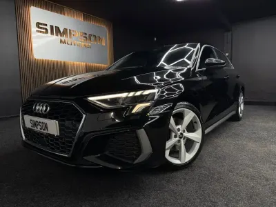 Used Audi A3 Sportback S-Line 150 HP (110 kW) 2021 Black Hatchback
