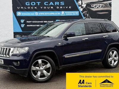 Blue Used 2012 Jeep Grand Cherokee Overland SUV | £7,750