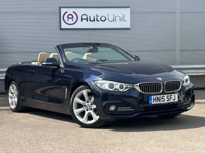 Used BMW 420 Luxury Line 184 HP (135 kW) 2015 Blue Cabriolet