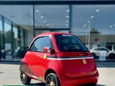 New Micro Microlino 2026 Red Hatchback