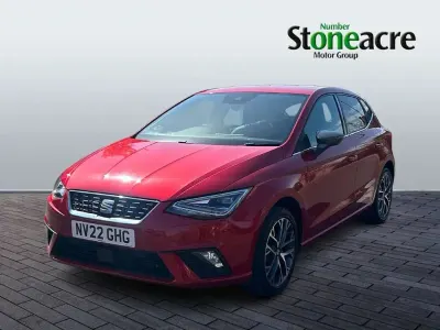 Używany Seat Ibiza XCELLENCE Lux 110 KM (80 kW) 2022 Czerwony Hatchback