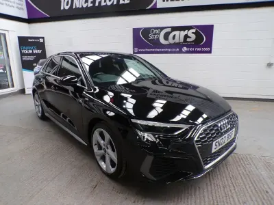 Used Audi A3 Sportback S-Line 110 HP (80 kW) 2022 Black Hatchback