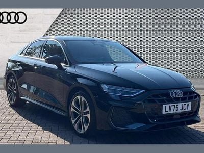 Begagnad Audi A3 S-Line 147 HK (108 kW) 2025 Svart Sedan