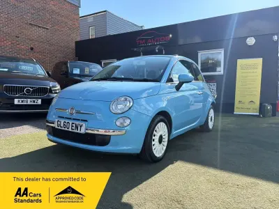 Used Fiat 500 Lounge 69 HP (50 kW) 2010 Blue Hatchback