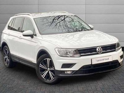 Pure white Used 2019 VW Tiguan SE SUV | £14,550 (Fair price)