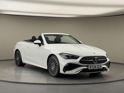 Used Mercedes CLE300 AMG line 2024 Opalite white Cabriolet