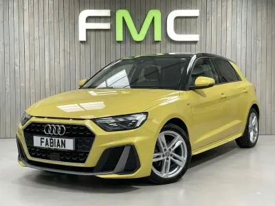 Used Audi A1 Sportback S-Line 116 HP (85 kW) 2019 Yellow Hatchback