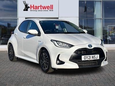 White Used 2021 Toyota Yaris Hybrid Design Hatchback | £13,589 (Good price)