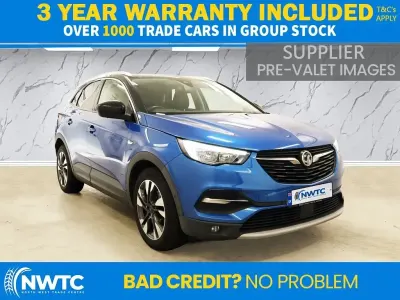 Used Vauxhall Grandland X Sport 130 HP (95 kW) 2018 Blue SUV