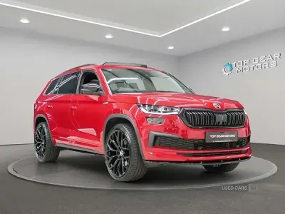 Used Skoda Kodiaq SportLine 150 HP (110 kW) 2022 Red SUV