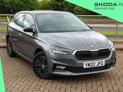 Used Skoda Fabia Colour Edition 94 HP (69 kW) 2022 Graphite grey metallic black magic pearl effect Hatchback