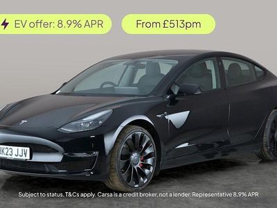 Black Used 2023 Tesla Model 3 Performance Sedan | £27,175 (Fair price)
