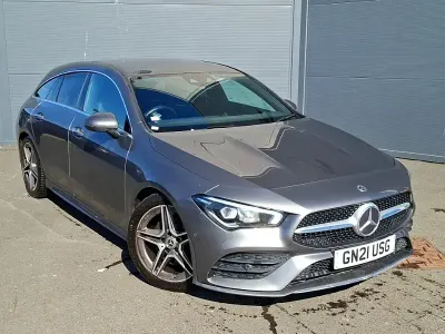 Begagnad Mercedes CLA200 AMG Line Premium 163 HK (119 kW) 2021 Grå Kombi