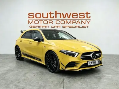 Used Mercedes A35 AMG Premium Plus 2019 Yellow Hatchback