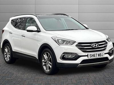Used Hyundai Santa Fe Premium SE 200 HP (147 kW) 2017 Pure white SUV
