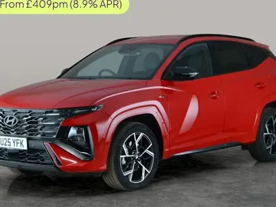 Usado Hyundai Tucson N Line 215 CV (158 kW) 2025 Rojo SUV