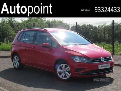 Red Used 2019 VW Golf Sportsvan SE MPV | £9,990