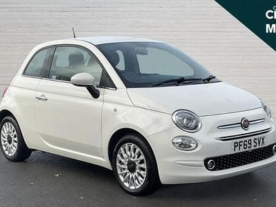 White Used 2019 Fiat 500 Lounge | £8,228 (Fair price)