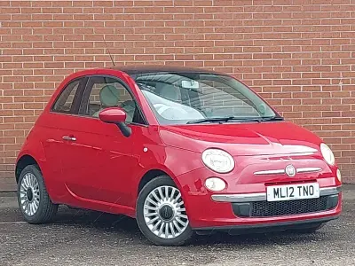Used Fiat 500 Lounge 85 HP (62 kW) 2012 Red Hatchback