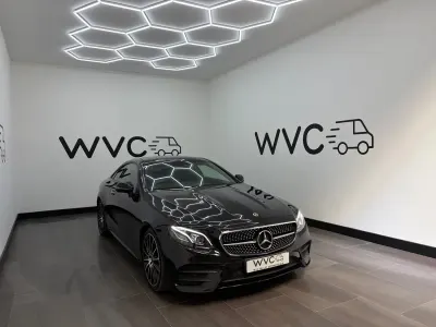 Begagnad Mercedes E220 AMG Line Premium Plus 194 HK (142 kW) 2018 Svart Sportkupé