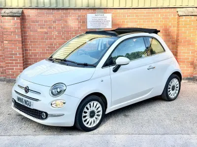 Used Fiat 500C Lounge 69 HP (50 kW) 2016 White Cabriolet
