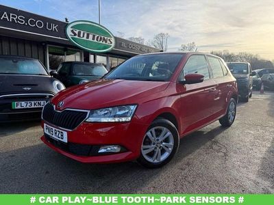 Red Used 2019 Skoda Fabia SE Hatchback | £9,495 (Fair price)
