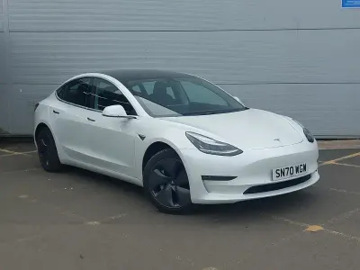 Used Tesla Model 3 Long Range AWD 11 kW (15 HP) 2020 White Sedan