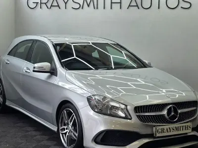 Used Mercedes A200 AMG line 134 HP (98 kW) 2016 Silver Hatchback