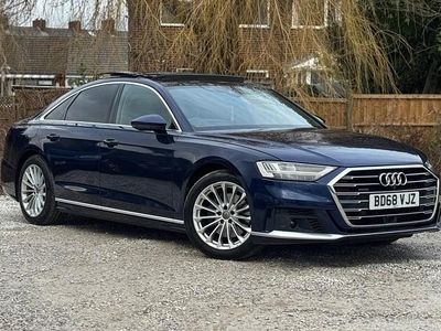 Begagnad Audi A8 S-Line 286 HK (210 kW) 2018 Blå Sedan