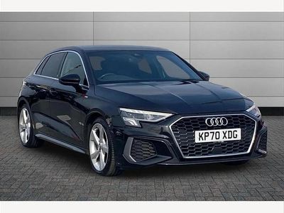 Used Audi A3 S-Line 150 HP (110 kW) 2020 Black Sedan
