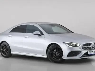 Used Mercedes CLA180 AMG line 136 HP (100 kW) 2021 Silver Coupe
