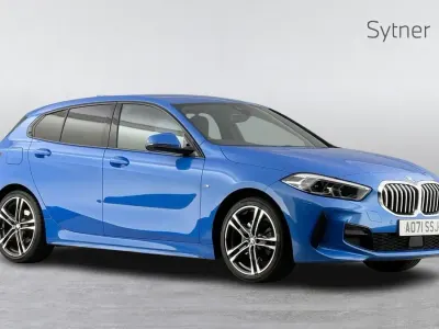 Used BMW 118 M Sport 136 HP (100 kW) 2021 Blue Hatchback