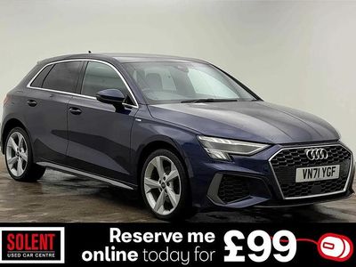 Blue Used 2022 Audi A3 e-tron S-Line Hatchback | £16,990 (Fair price)