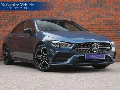 Used Mercedes CLA180 AMG Line Premium 136 HP (100 kW) 2023 Blue Coupe