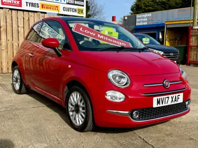 Używany Fiat 500 Lounge 69 KM (50 kW) 2017 Czerwony Hatchback