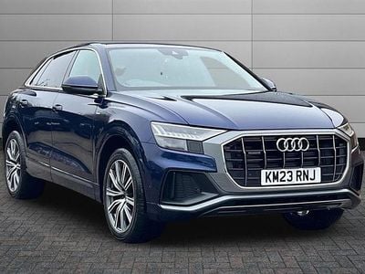 Used Audi Q8 S-Line 286 HP (210 kW) 2023 Navarra blue SUV
