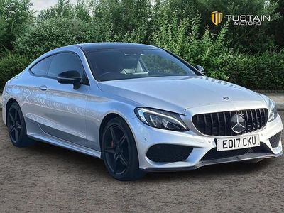 Used Mercedes C220 AMG line 170 HP (125 kW) 2017 Silver Coupe