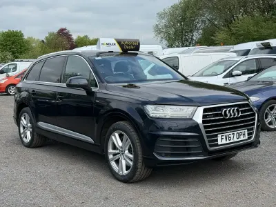 Used Audi Q7 S-Line 272 HP (200 kW) 2017 Blue SUV