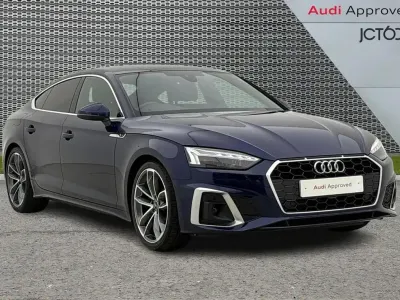 Used Audi A5 S-Line 161 HP (118 kW) 2023 Blue Coupe
