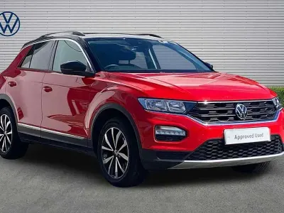 Used VW T-Roc Design 150 HP (110 kW) 2021 Red SUV