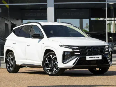 New Hyundai Tucson Edition 150 HP (110 kW) 2026 Special solid  atlas white SUV