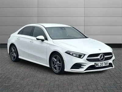 Used Mercedes A200 AMG line 98 HP (72 kW) 2020 White Sedan